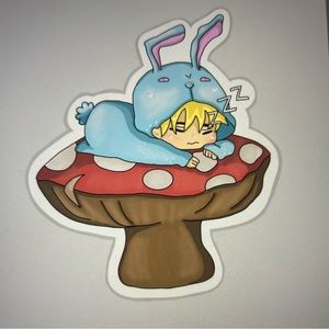 Mushroom print art